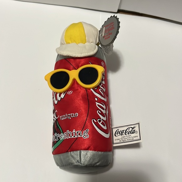 COCA COLA PLUSH BEAN BAG in MINT CONDITION with LABELS 1997 ‘ALWAYS’ SLOGAN. - Picture 4 of 5